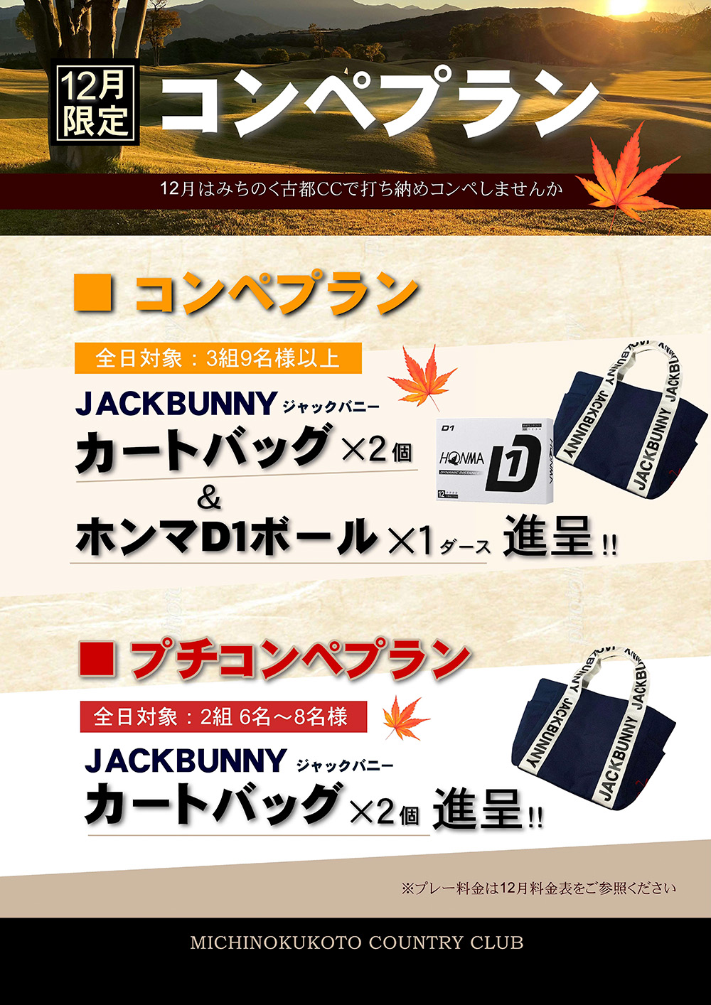 12月限定のコンペプラン